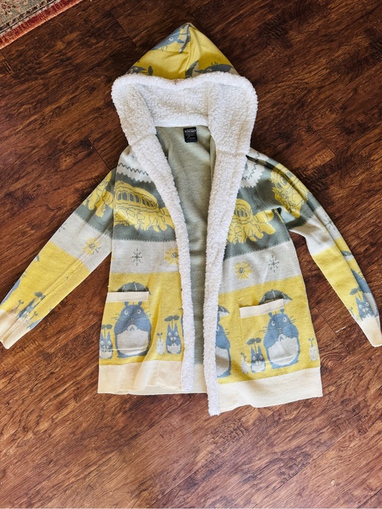 Hot Topic Jackets & Blazers - Studio Ghibli Hooded Cardigan faux Wool sweater